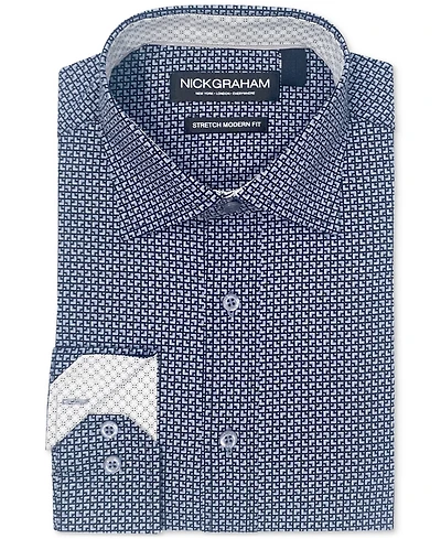 Nick Graham Men's Corner Square Dress Shirt