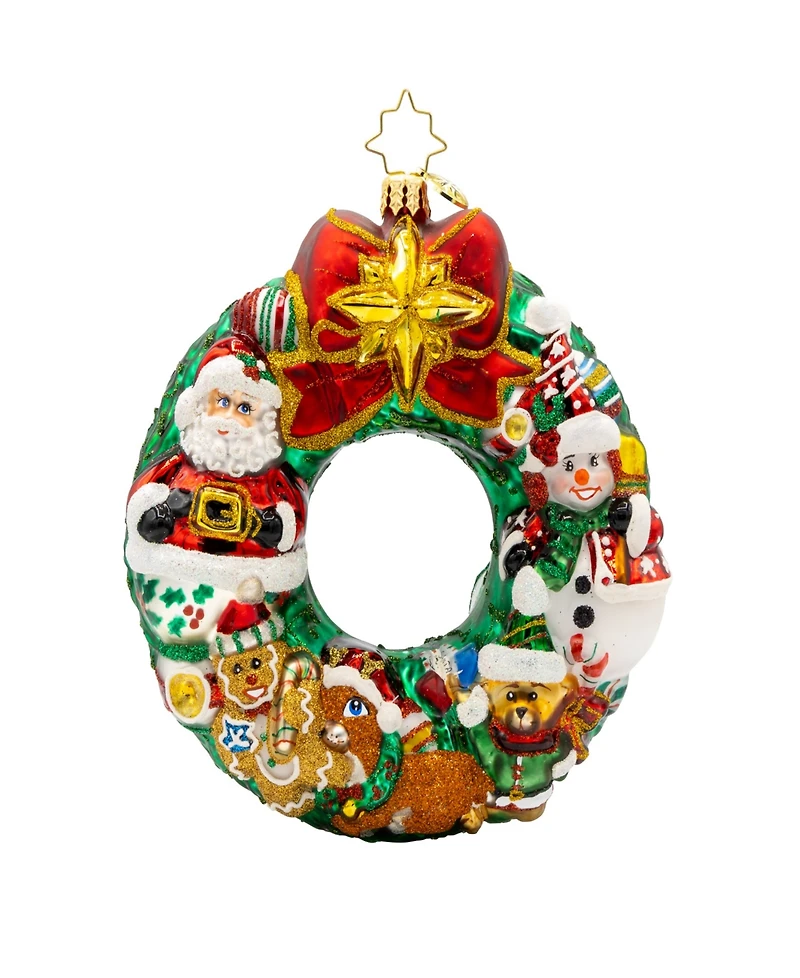 Christopher Radko Jingle All The Way Wreath Ornament