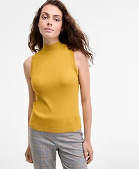 Jones New York Women's Sutton Mock-Neck Sleeveless Sweater