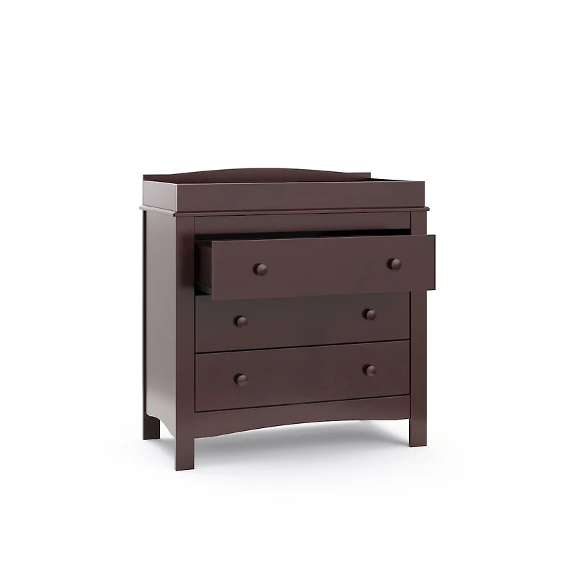 Graco Noah 3 Drawer Chest with Changing Topper (Espresso)