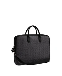 Coach Men's Theo Work Signature Jacquard Bag