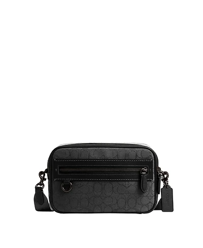 Coach Men's Theo Signature Jacquard Camera Bag