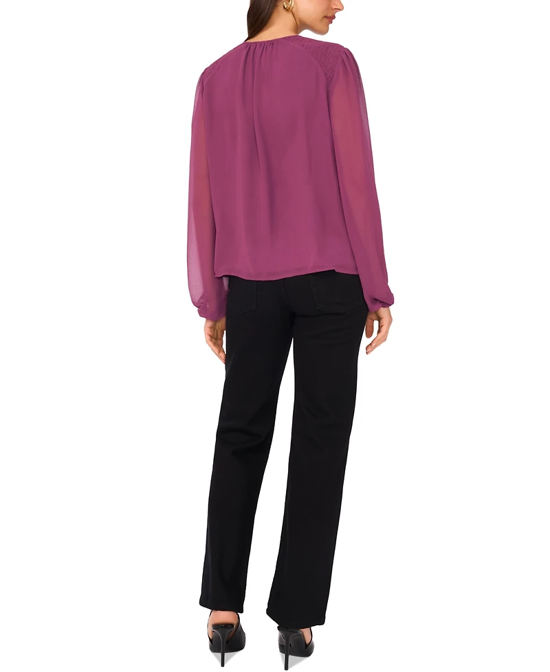 Vince Camuto Women's Long-Sleeve Tie-Neck Blouse