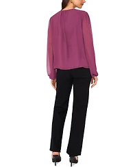 Vince Camuto Women's Long-Sleeve Tie-Neck Blouse