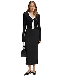 Boss by Hugo Women's Virgin Wool Pencil Skirt
