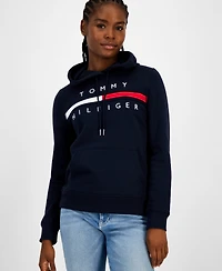 Tommy Hilfiger Women's Embroidered Logo Hooded Sweatshirt