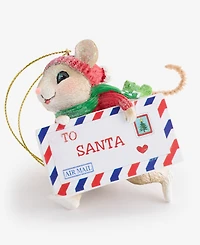 Holiday Lane Holiday Mouse Post Card Ornament, Macy's Exclusive