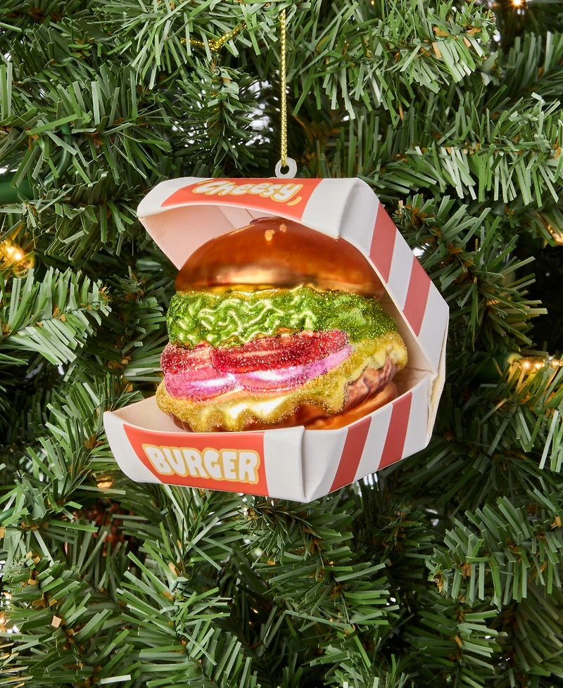 Holiday Lane Foodie Burger in A Box Ornament, Macy's Exclusive