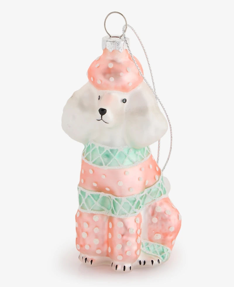 Holiday Lane Pets Glass Poodle Ornament, Macy's Exclusive