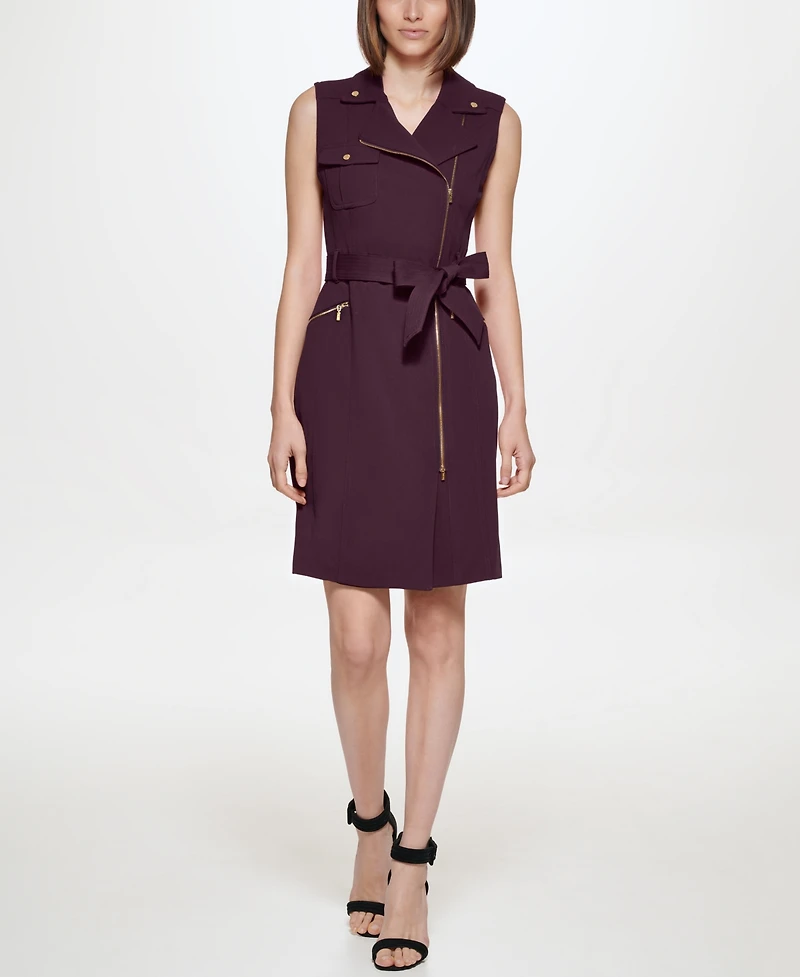 Calvin Klein Women's Scuba Crepe Sleeveless Dress