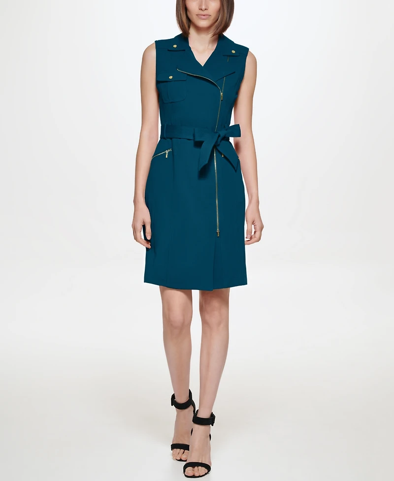 Calvin Klein Women's Scuba Crepe Sleeveless Dress