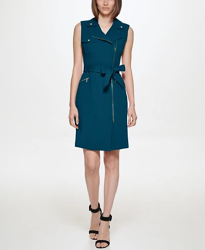 Calvin Klein Women's Scuba Crepe Sleeveless Dress
