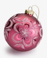 Holiday Lane Berry Tones Red and Gold Ball Ornament, Macy's Exclusive
