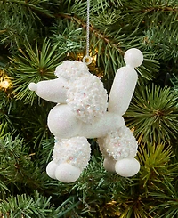 Holiday Lane Pastel Shine White Poodle Ornament, Macy's Exclusive
