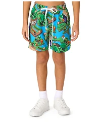OppoSuits Big Boys 2-Piece Minecraft Summer Short Sleeve Shirt and Shorts Set