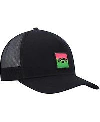Billabong Men's Black Stacked Trucker Snapback Hat