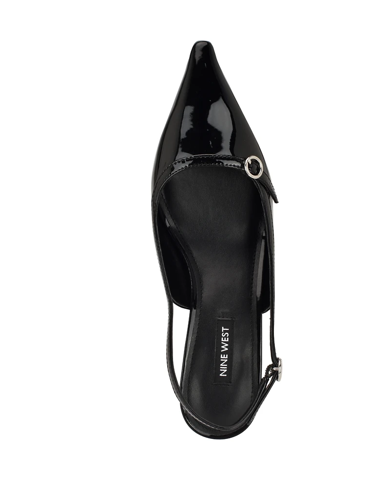 Nine West Women's Ashlea Slingback Kitten Heel Pumps