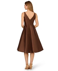 Adrianna Papell Boat-Neck A-Line Dress