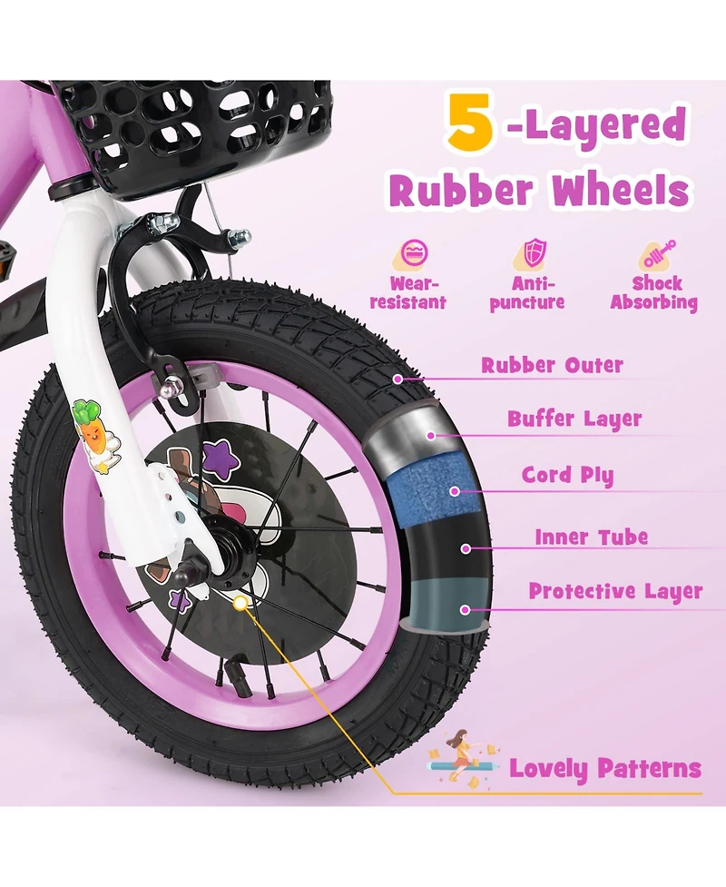 Kids Bike for 3-5 Years Old Sport Bicycle with Adjustable Handlebar and Saddle