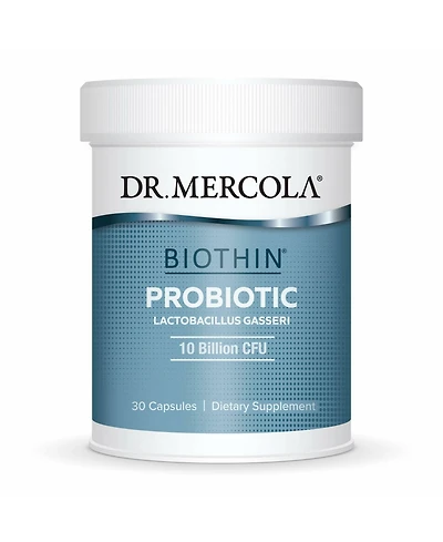 Dr. Mercola Biothin Probiotic 10 Billion Cfu, 30 Servings, Supports Digestive Health, Non Gmo