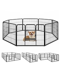 8 Panel 24 Inch Height Pet Fence Indoor Outdoor