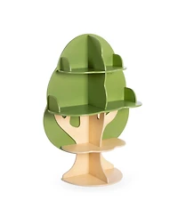 Guidecraft Kids Tree Bookshelf: Library Bookcase, Toddler Book Shelf, Green Wood 4 Tier Bookshelf, Nursery Furniture Decor, Bedroom & Playroom Storage