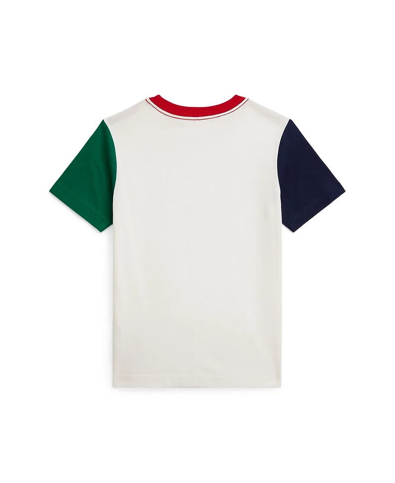 Polo Ralph Lauren Toddler and Little Boys Logo Color Blocked T-Shirt