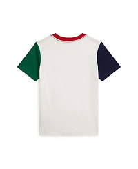 Polo Ralph Lauren Toddler and Little Boys Logo Color Blocked T-Shirt