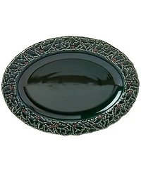 Haven 16" Green Holly Platter