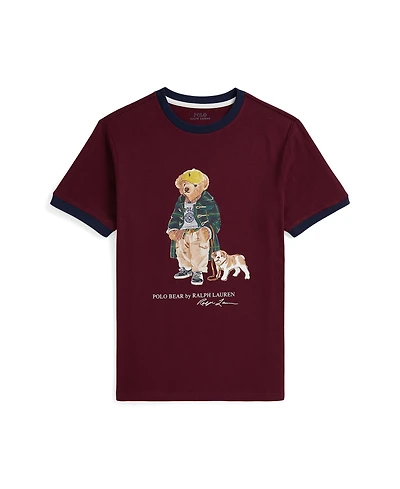 Polo Ralph Lauren Big Boys Polo Bear Cotton Ringer T-Shirt