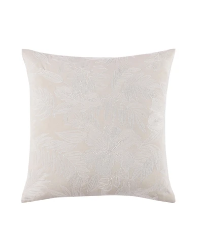 Tommy Bahama Island Estate Embroidered Floral Decorative Pillow, 20" X 20"