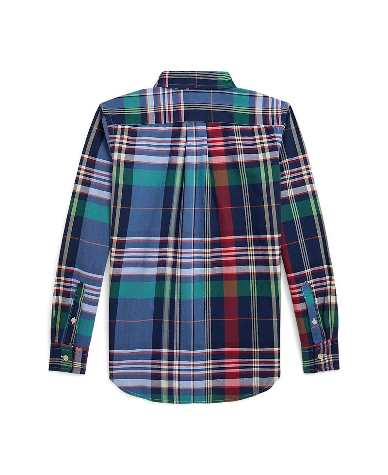 Polo Ralph Lauren Big Boys Plaid Oxford Shirt