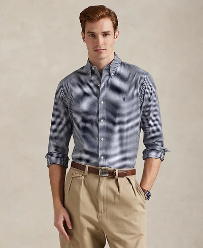 Polo Ralph Lauren Men's Slim-Fit Gingham Stretch Poplin Shirt