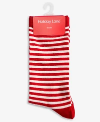 Holiday Lane Women's Striped Socks 10021312700, Macy's Exclusive