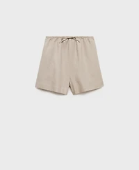 Mango Women's Linen Pajama Shorts