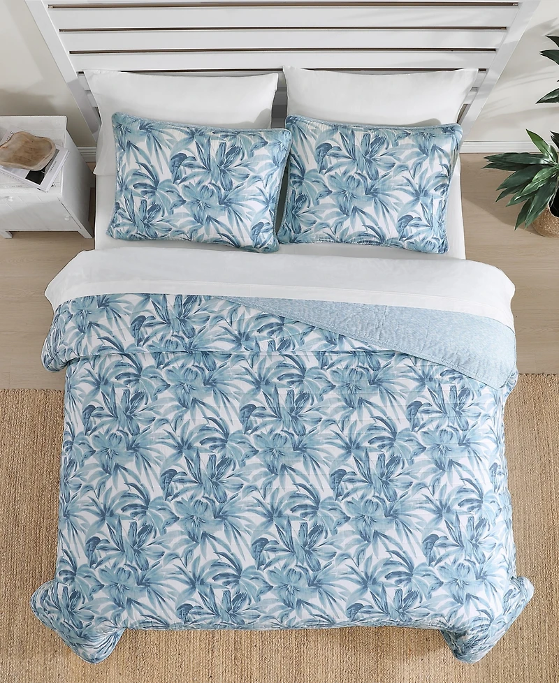 Tommy Bahama Aubrey Cotton Reversible 3-Pc. Quilt Set