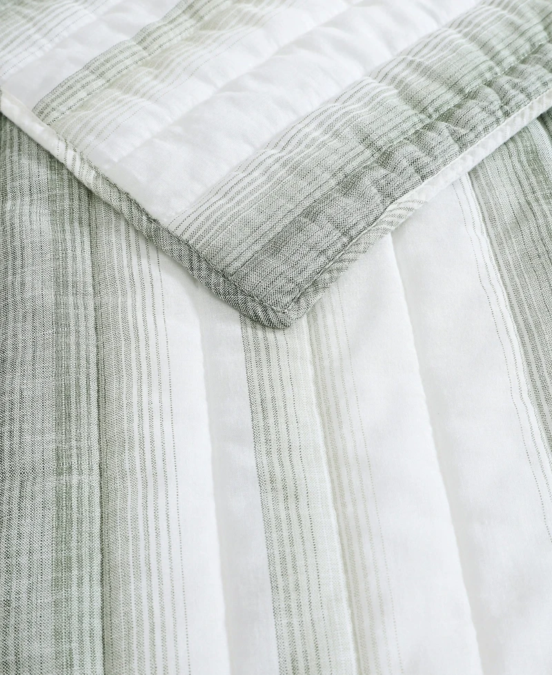 Tommy Bahama La Prisma Stripe Texture Cotton 3-Pc. Quilt Set, Full/Queen
