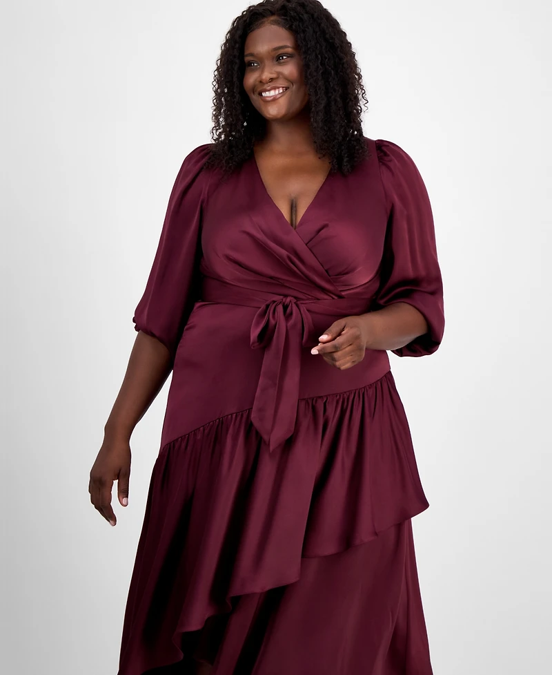 Anne Klein Plus Tiered Midi Dress