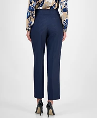 Kasper Women's Stretch Crepe Slim Leg Pant, Regular & Petite Sizes