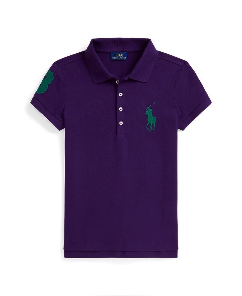 Polo Ralph Lauren Girls 7-16 Big Pony Stretch Mesh Polo Shirt