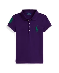 Polo Ralph Lauren Girls 7-16 Big Pony Stretch Mesh Polo Shirt