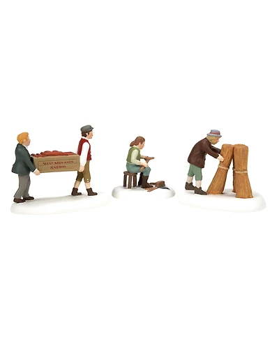 Department 56 Harvesting Progress, Set of 3