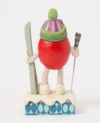 Jim Shore M and M'S Red Character with Skis