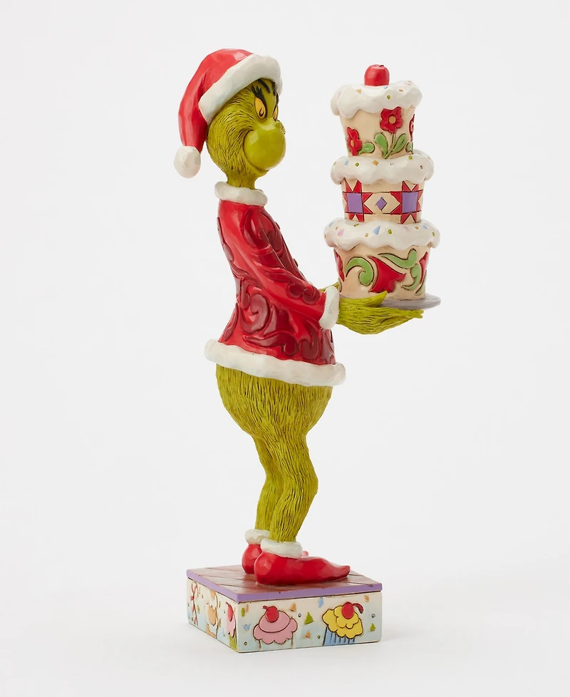 Jim Shore Grinch with Grinchy Cake