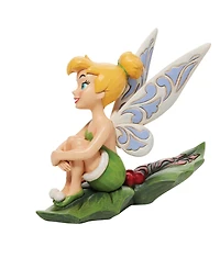 Jim Shore Disney Traditions Tinker Bell Sitting On Holly