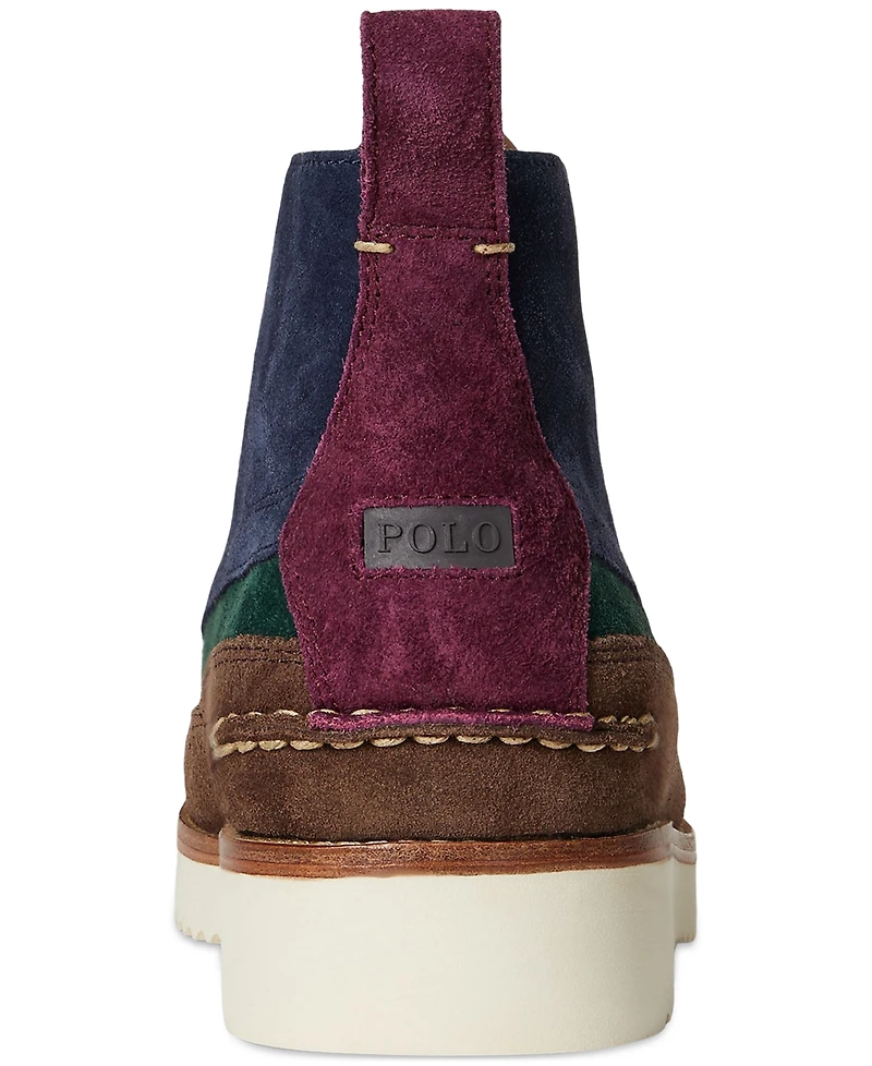 Polo Ralph Lauren Men's Ranger Suede & Wool Tweed Work Boots
