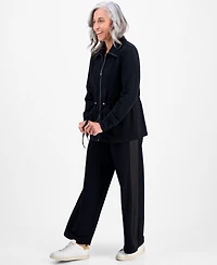 Style & Co Petite Cloud Fleece Full-Zip Anorak Sweatshirt, Macy's Exclusive