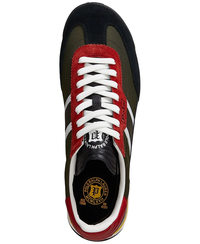 Polo Ralph Lauren Men's Suede, Leather & Nylon Varick Sneakers