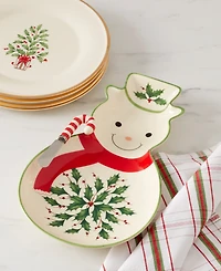 Lenox Holiday Snowman Tray & Spreader