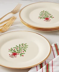 Lenox Holiday Tree Accent Plates, Set of 4